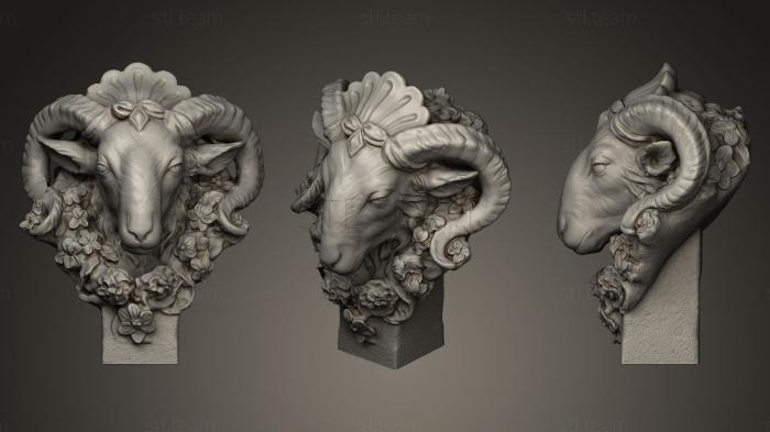 3D модель Голова барана (STL)